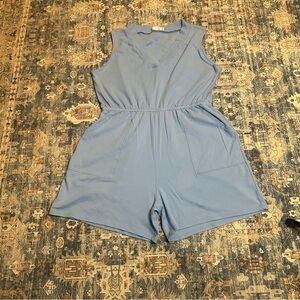 Zenana Outfitters Sky Blue Sleeveless Romper